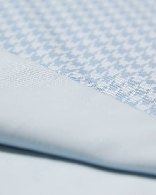 Baby Boys Houndstooth-Printed Double-Sided 100% Cotton Swaddle Blanket