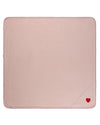 Baby Girls Heart-Embroidered Rayon-Blend Textured Swaddle Blanket