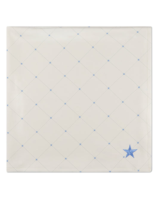 Baby Boys "Stars and Stitching" Cotton/Rayon-Blend Snuggle Blanket