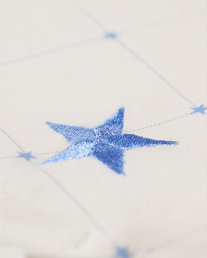 Baby Boys "Stars and Stitching" Cotton/Rayon-Blend Snuggle Blanket