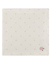 Baby Girls "Rosettes and Stitching" Cotton/Rayon-Blend Swaddle Blanket