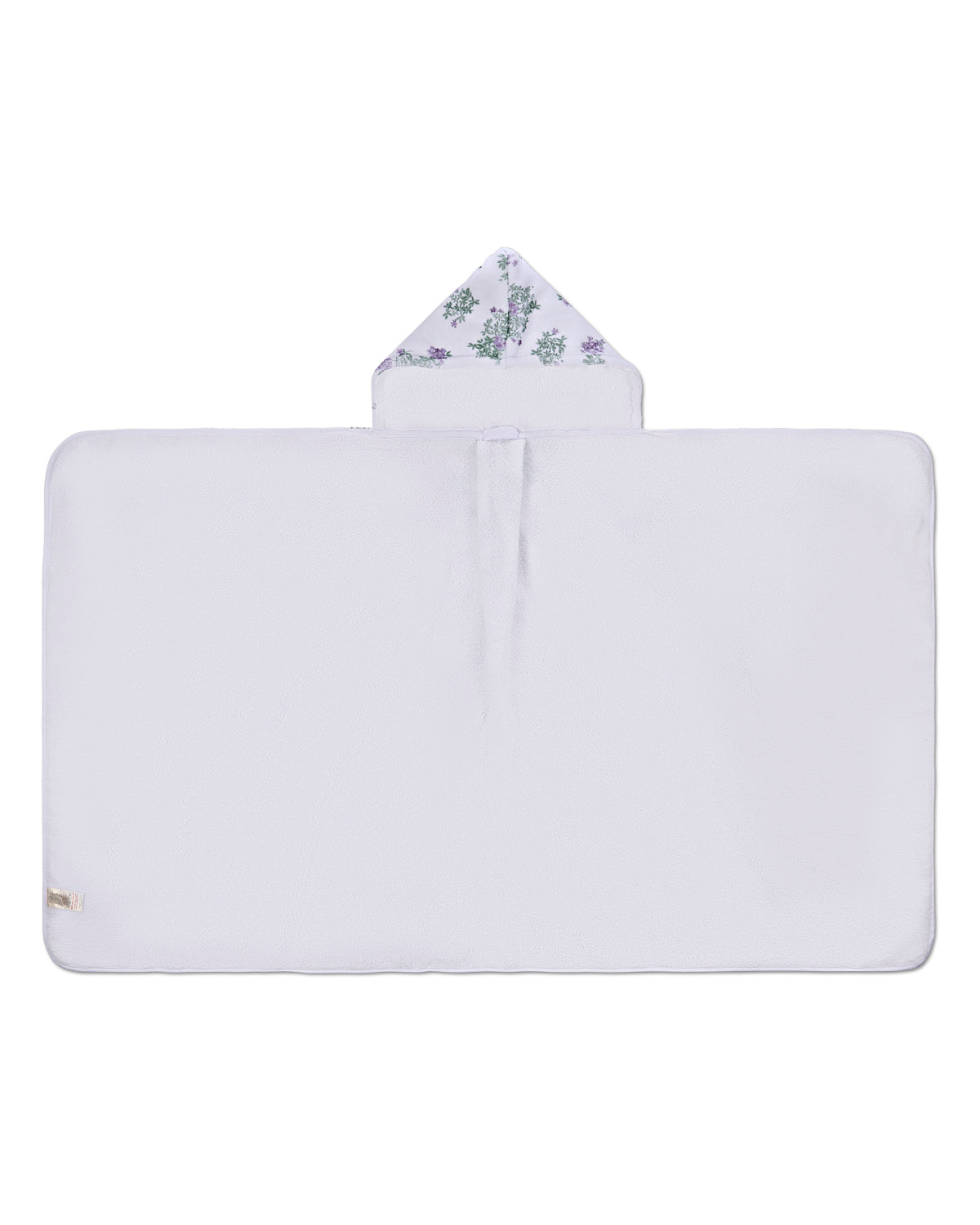 Baby Girls Floral Cotton-Lined Hooded Towel : Color: White Multi