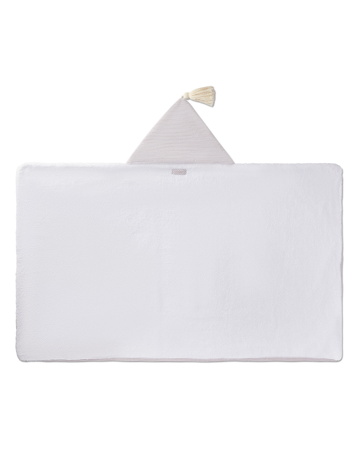 Striped Hooded Towel : Color: White Multi