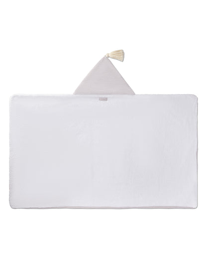 Striped Hooded Towel : Color: White Multi