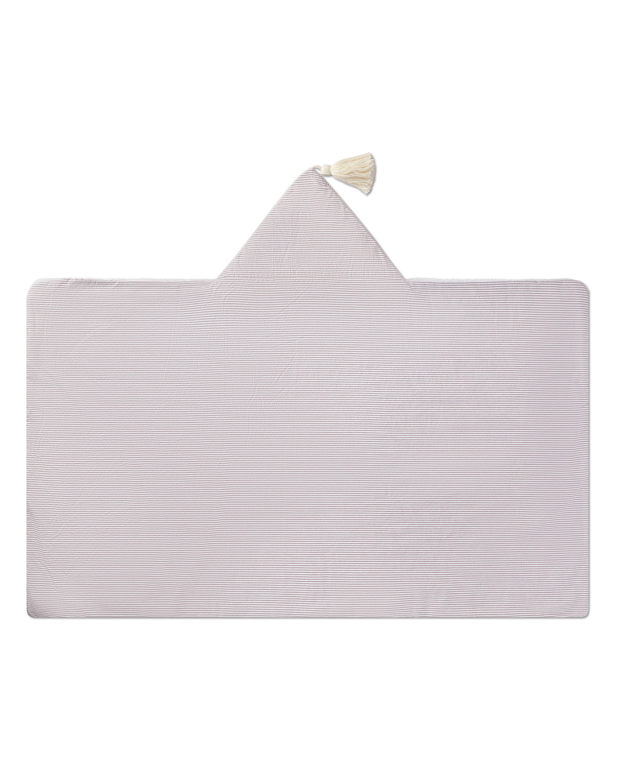 Striped Hooded Towel : Color: White Multi