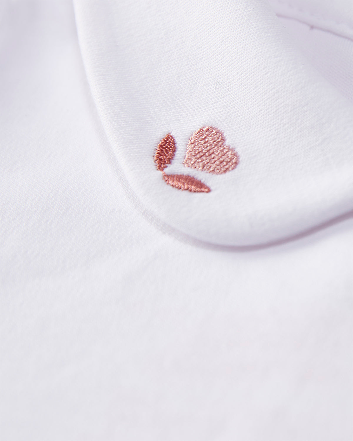 3 Piece Baby Girls 100% Pima Cotton Footie Set with Peter Pan Collar and Embroidered Hearts : Color: Winter White