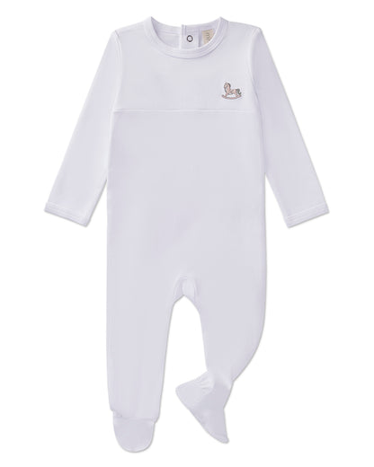 3 Piece Baby "Rocking Pony" 100% Pima Cotton Footie Set : Color: Lilac