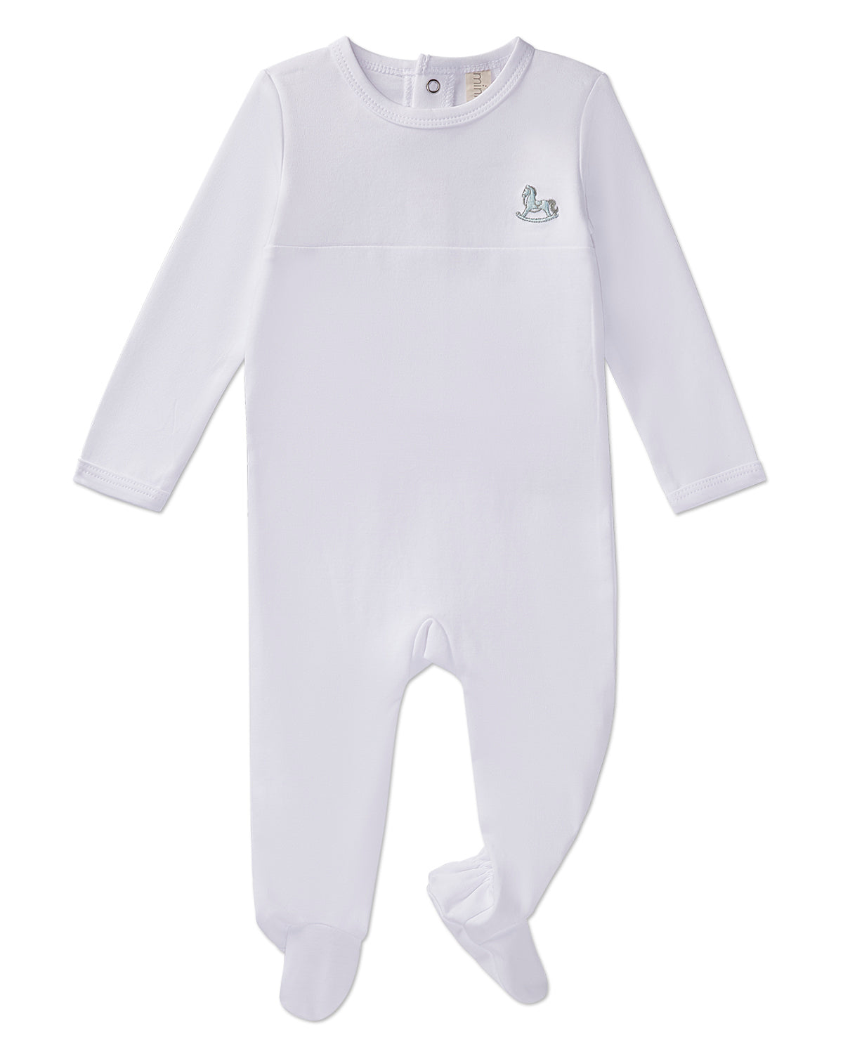 3 Piece Baby "Rocking Pony" 100% Pima Cotton Footie Set : Color: Lilac