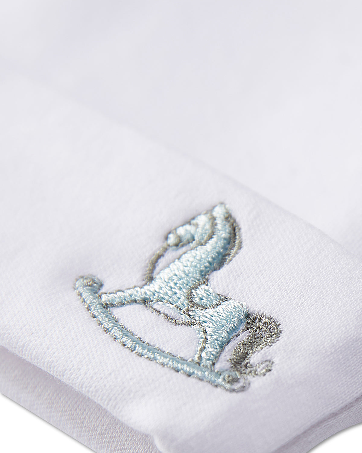 3 Piece Baby "Rocking Pony" 100% Pima Cotton Footie Set : Color: Lilac