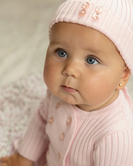 Baby and Toddler Sweater Rib Footie : Color: Pink