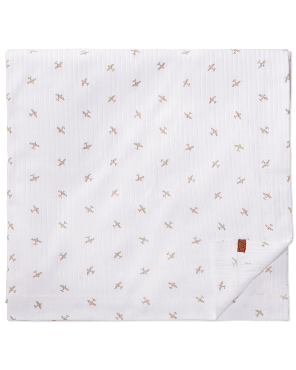 3 Piece Baby Boys "Airplane" Ribbed Cotton Rich Footie Set : Color: Winter White