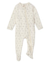 Baby and Toddler "Love is Home" Cotton Blend Zippered Footie : Color: Black