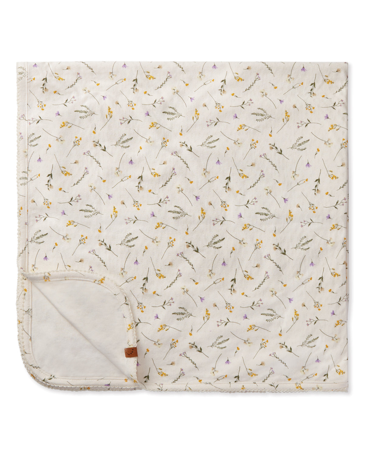 4 Piece Baby Girls "Pretty Petals" Rayon Blend Pointelle Footie Set : Color: Winter White