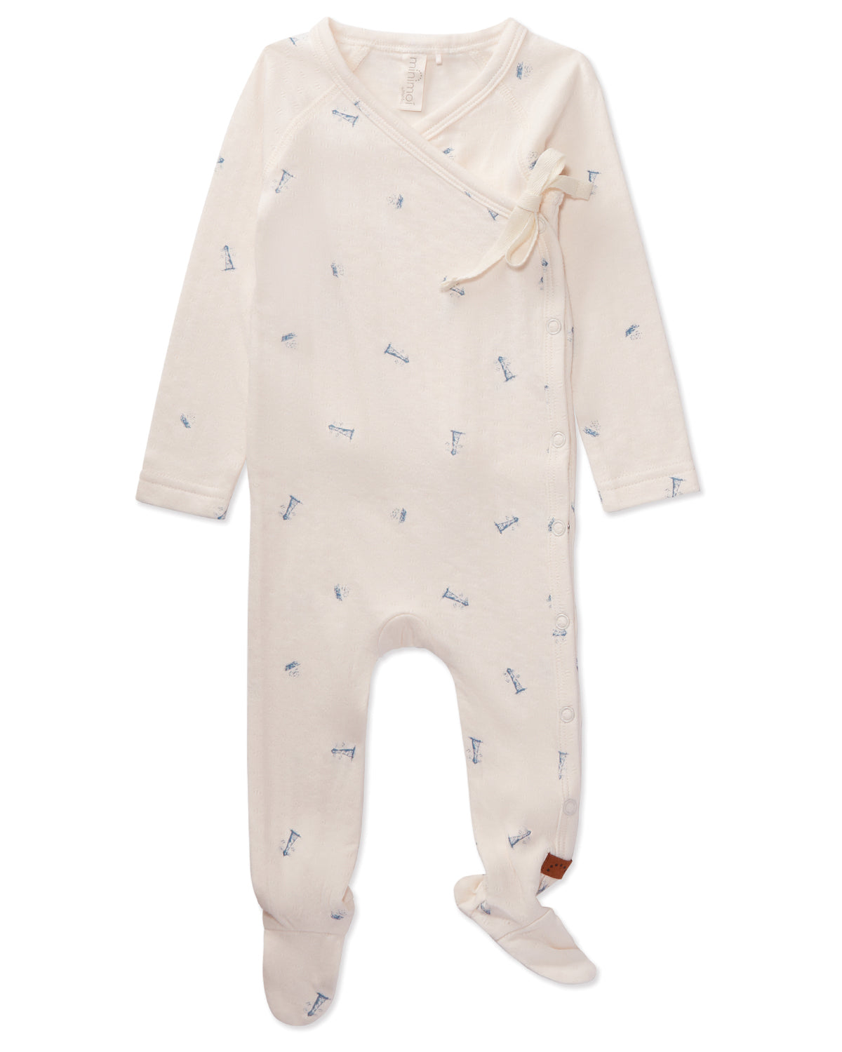 4 Piece Baby Boys "Lighthouse" Rayon Blend Pointelle Footie Set : Color: Winter White