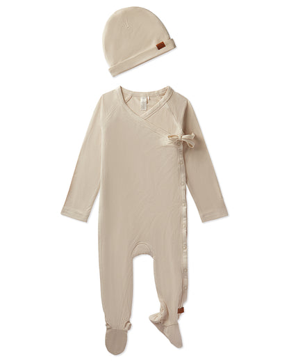 Solid Crossover Footie Set : Color: Latte