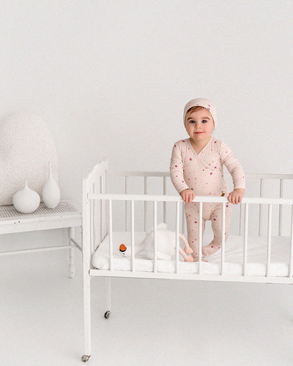 Ribbed Star Footie Set : Color: Rose