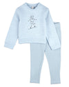 2 Piece Toddler Boys "This Is How I Roll" Cotton Rich Legging Set : Color: Cloud Blue