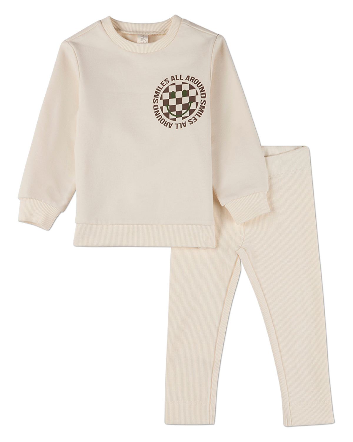 2 Piece Baby and Toddler "Smiles All Around" Cotton-Rich Play Set