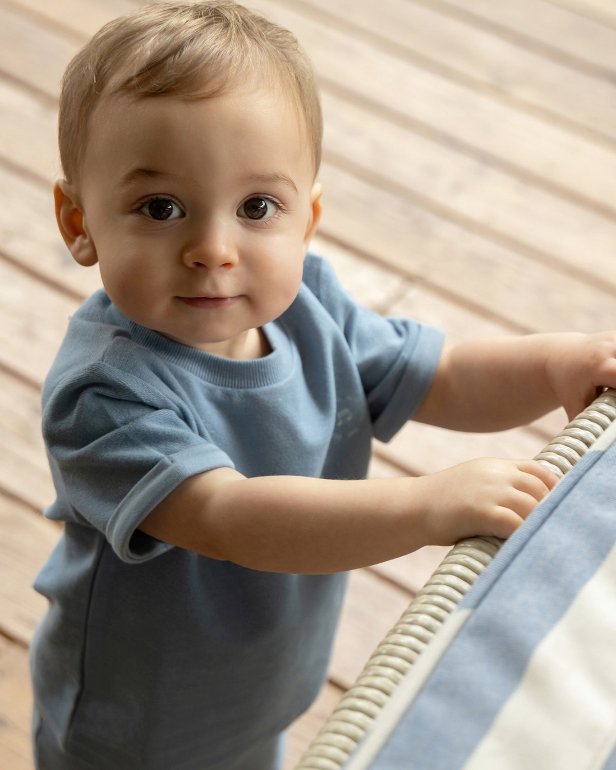 2 Piece Baby and Toddler "Feel The Beat" Stretch Cotton Tee and Shorts Set : Color: Dusty Rose