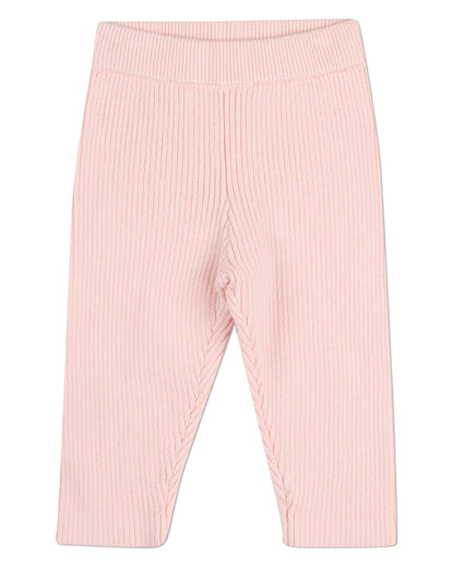 2 Piece Baby and Toddler Girls 100% Cotton Knit Play Set with Bow Trim