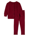 2 Piece Baby and Toddler Girls 100% Cotton Chevron Knit Cardigan Set