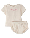 2 Piece Baby Girls "The Most Perfect Bows" 100% Cotton Bloomer Set