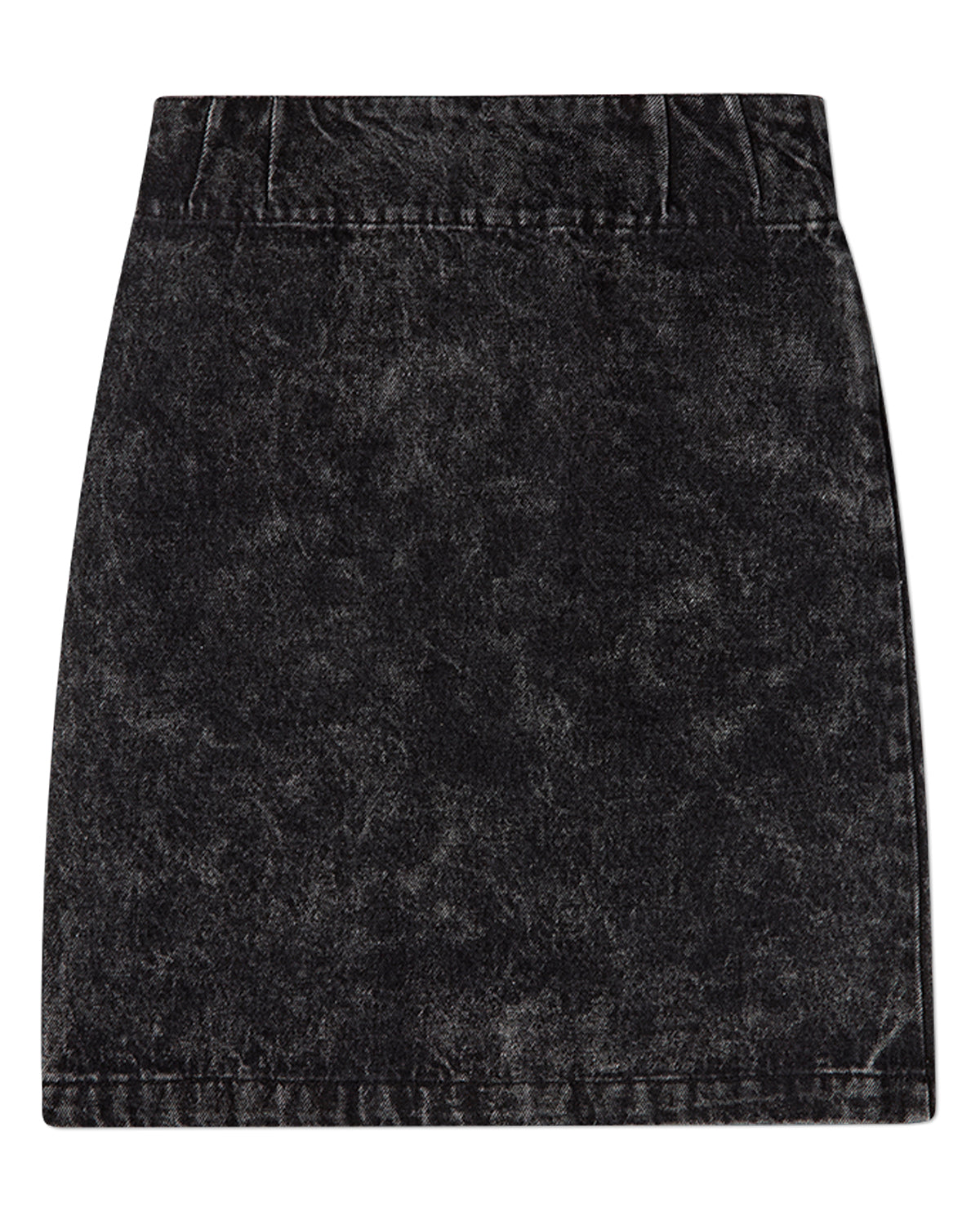 Girls 100% Cotton Denim Long Skirt with Braided-Trim Pockets