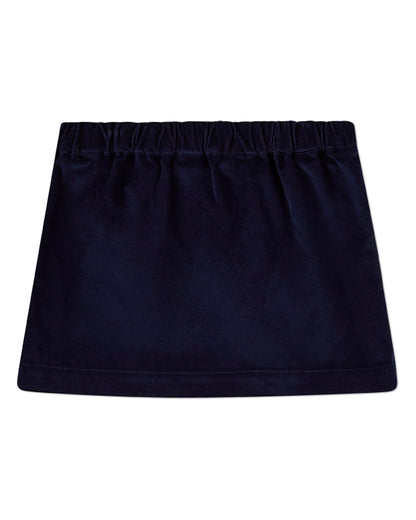 Girls Cotton-Rich Fine-Wale Corduroy Pleated Pull-On Above-Knee Skirt