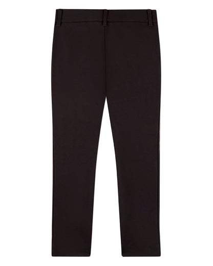 Boys Rayon-Blend 2-Pocket Solid-Color Stretch Knit Dress Pants