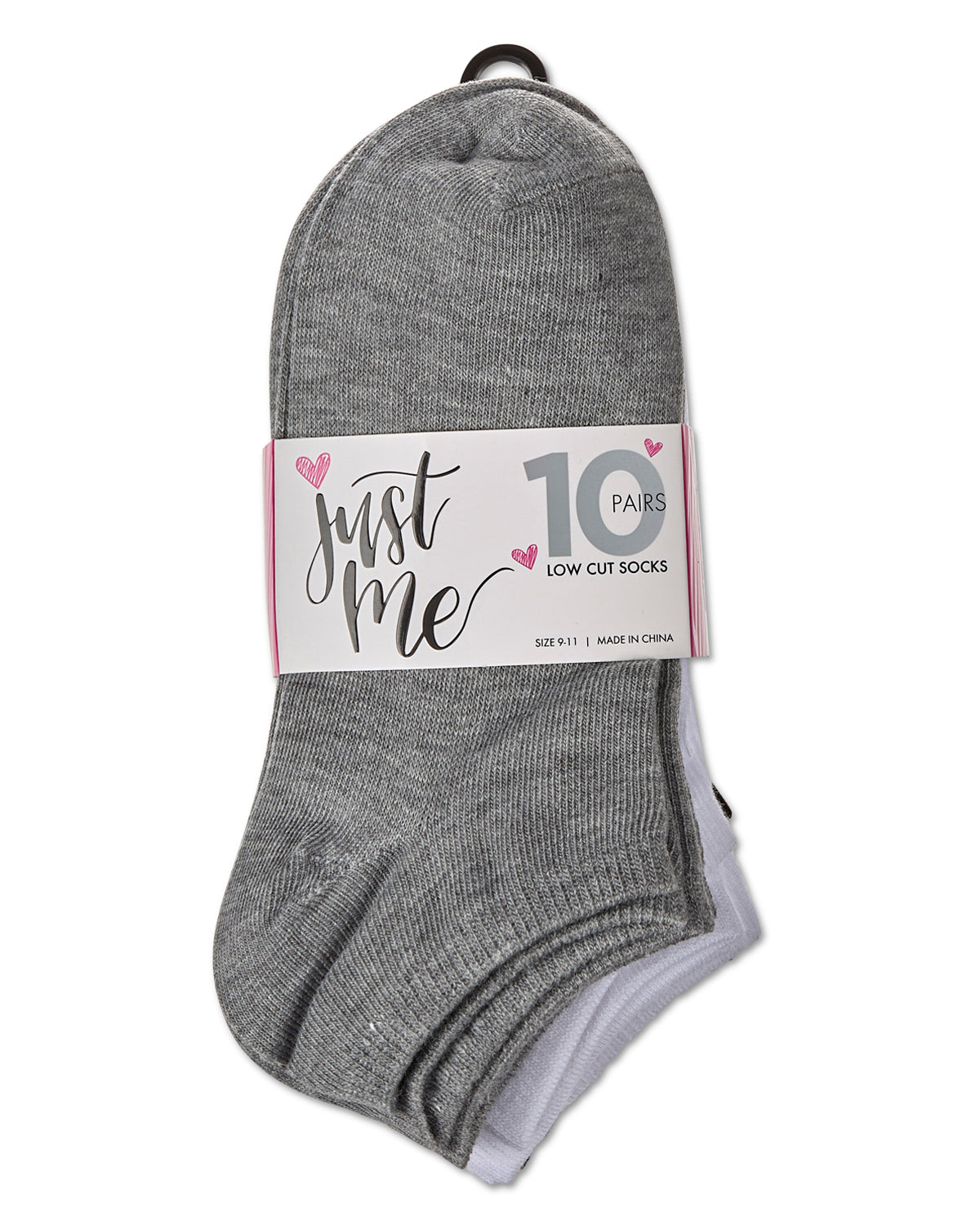 Women's 10 Pair Pack Basic Solid Low Cut Socks : Color: Black