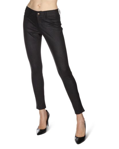 Women's Larmes Crocodile Print Jean Leggings : Color: Camel