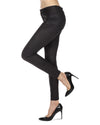 Women's Larmes Crocodile Print Jean Leggings : Color: Black