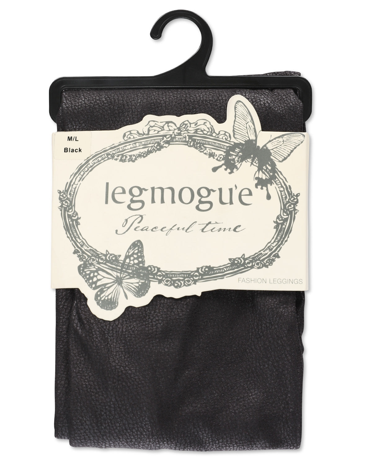 Women's Palleja Cobbled Leather Look Leggings : Color: Black