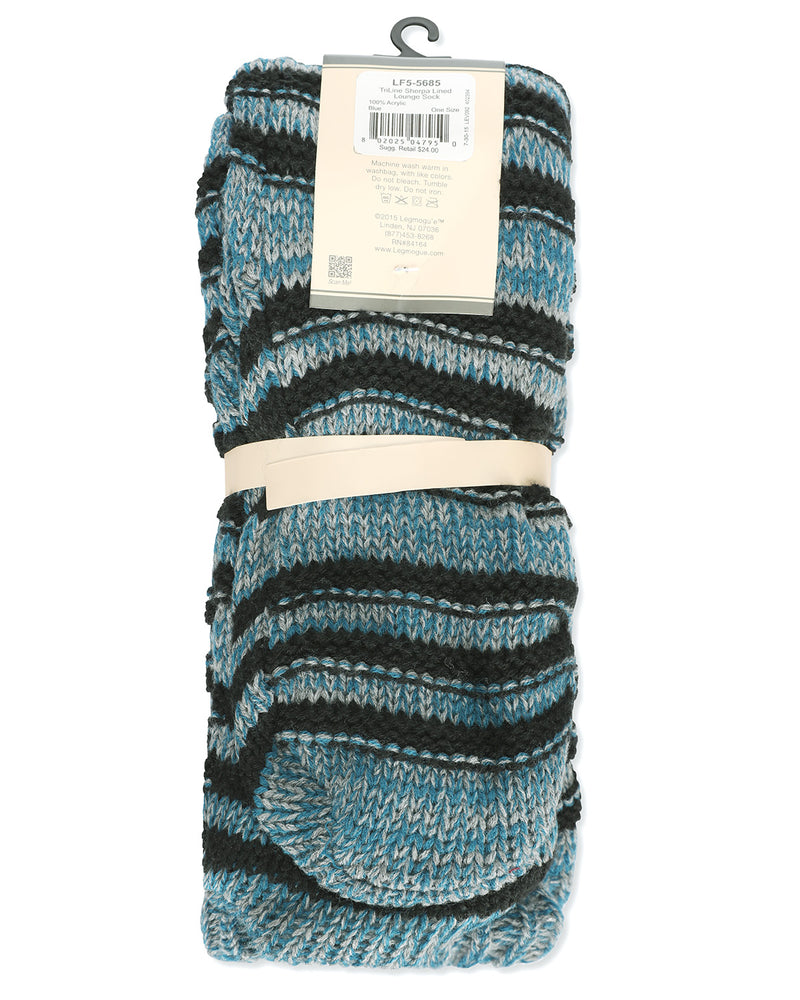 Women's Tri Line Sherpa-Lined Lounge Sock