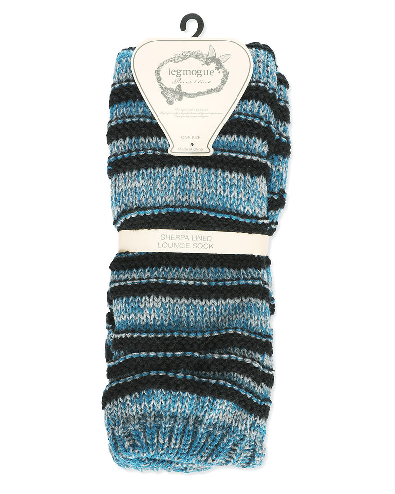 Women's Tri Line Sherpa-Lined Lounge Sock