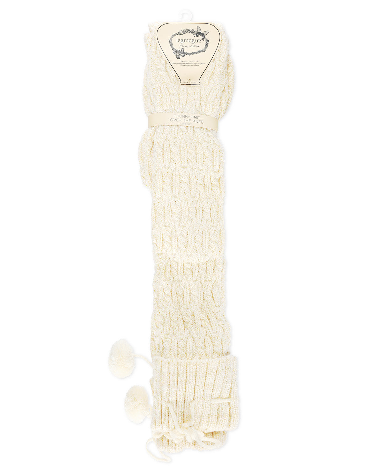 Women's Interdiamond Chunky Knit Over The Knee Warm Sock : Color: Black