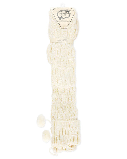 Women's Interdiamond Chunky Knit Over The Knee Warm Sock : Color: Black