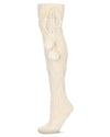 Women's Interdiamond Chunky Knit Over The Knee Warm Sock : Color: Antique Ivory