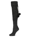 Women's Interdiamond Chunky Knit Over The Knee Warm Sock : Color: Black