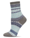 Women's Holiday Wonder Fairisle Soft-fit Crew Socks : Color: Gray