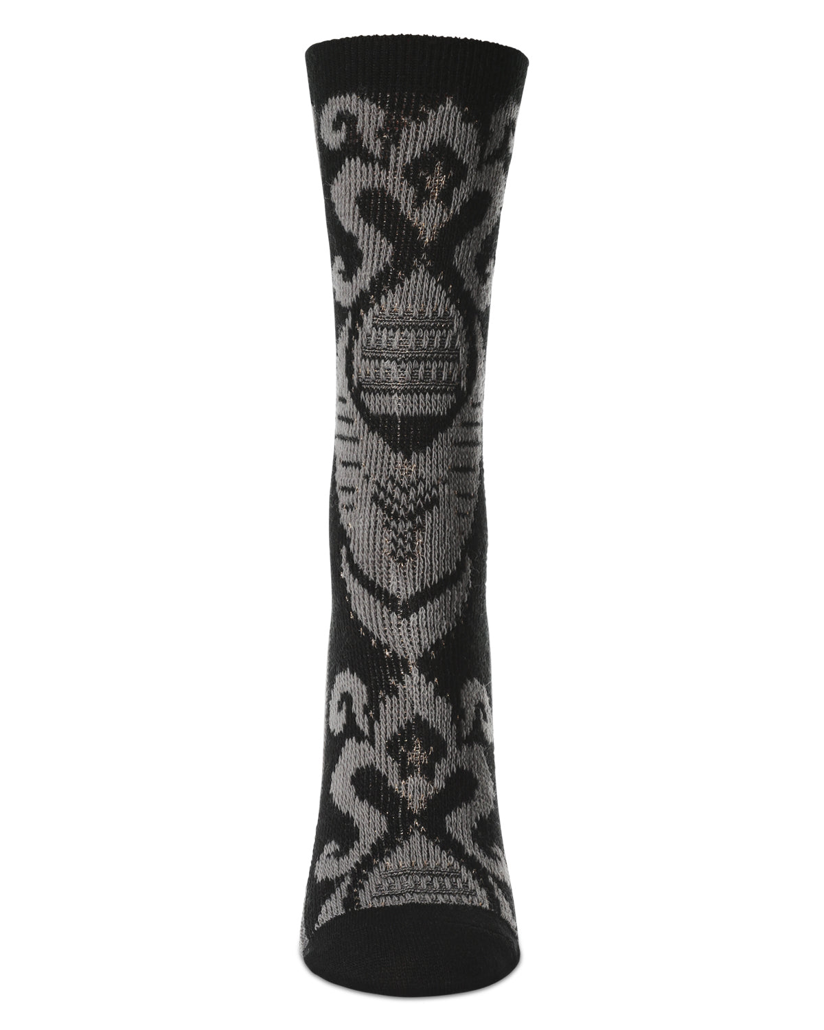 Women's S-Swirl Super Comfi Soft-Fit Crew Sock : Color: Black