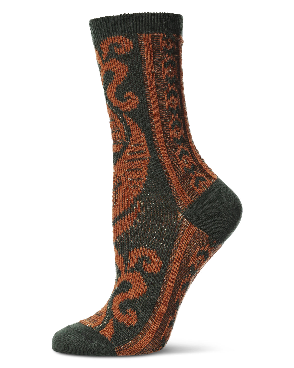 Women's S-Swirl Super Comfi Soft-Fit Crew Sock : Color: Green