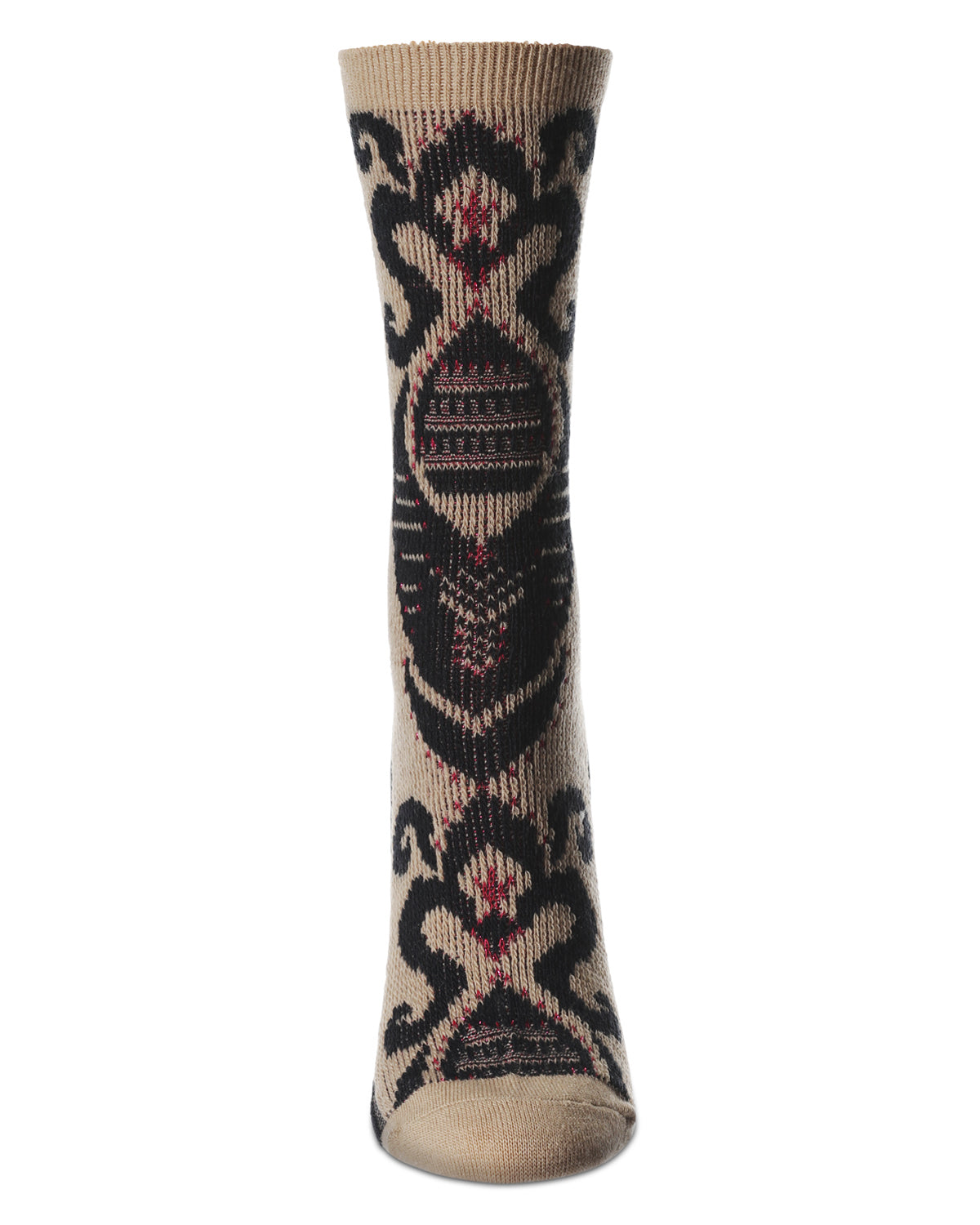 Women's S-Swirl Super Comfi Soft-Fit Crew Sock : Color: Black