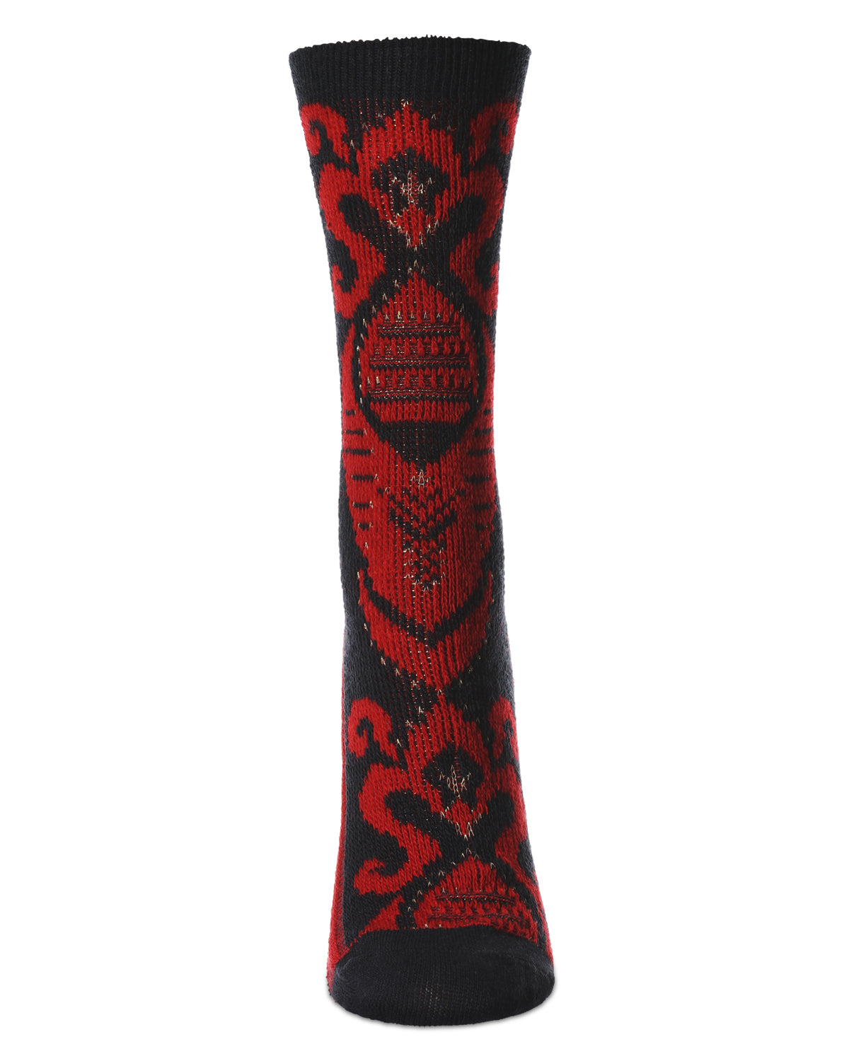 Women's S-Swirl Super Comfi Soft-Fit Crew Sock : Color: Black