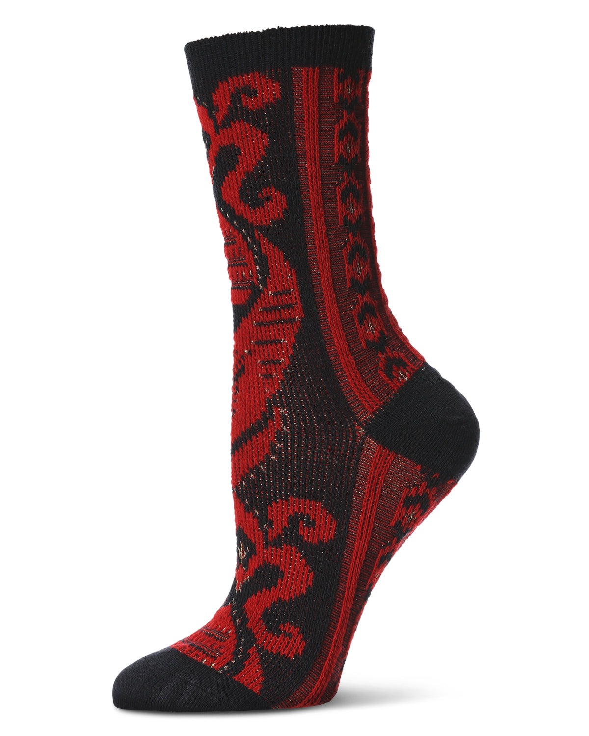 Women's S-Swirl Super Comfi Soft-Fit Crew Sock : Color: Navy