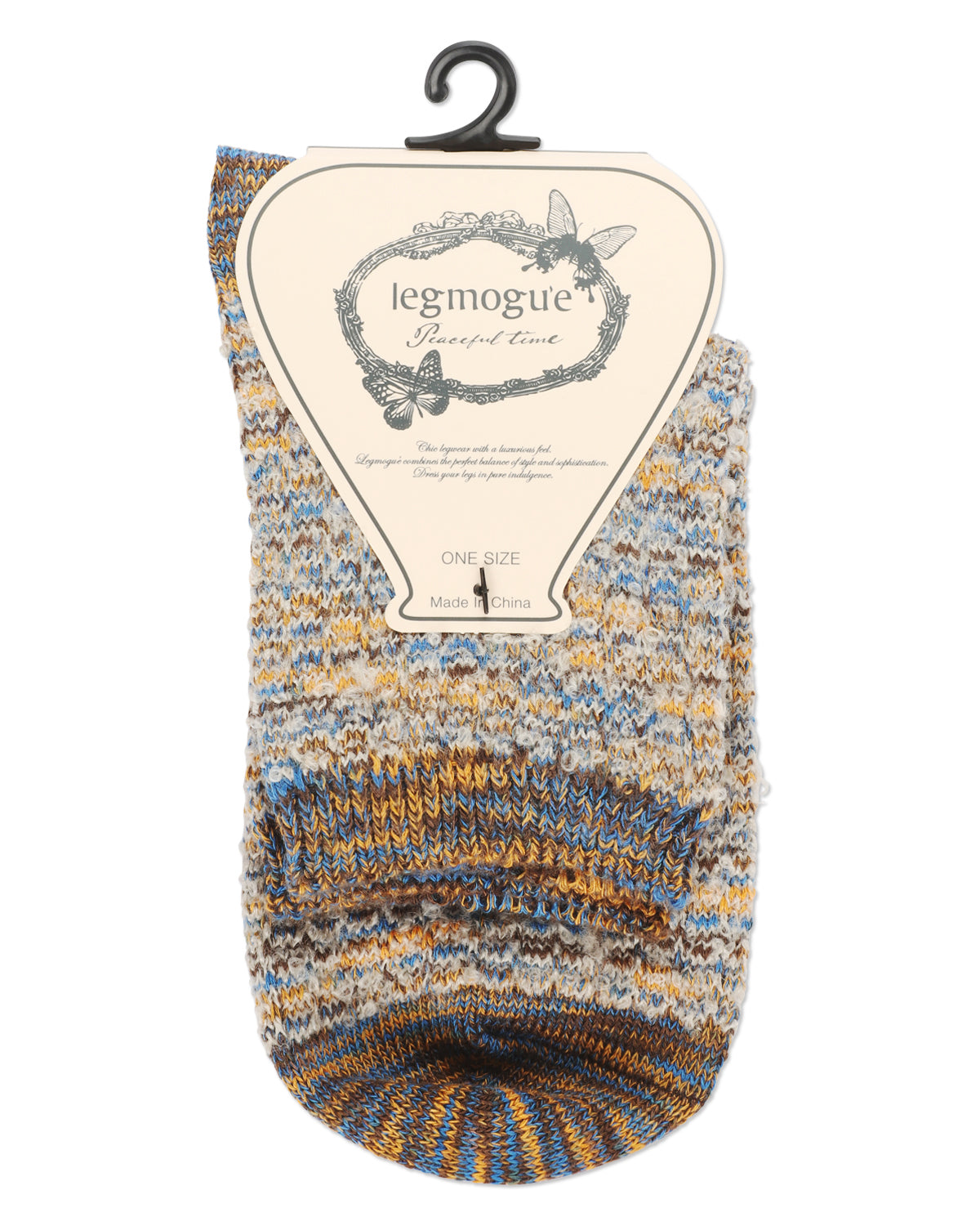 Women's Colorswash Soft-Fit Cotton-Rich Crew Sock : Color: Blue