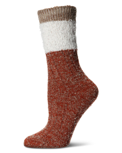 Women's Distinctone Stripe Soft-Fit Wool Blend Crew Socks : Color: Taupe
