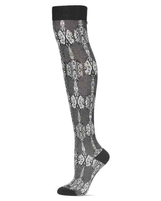 Women's Triple Class Over The Knee Cotton Blend Warm Sock : Color: Black