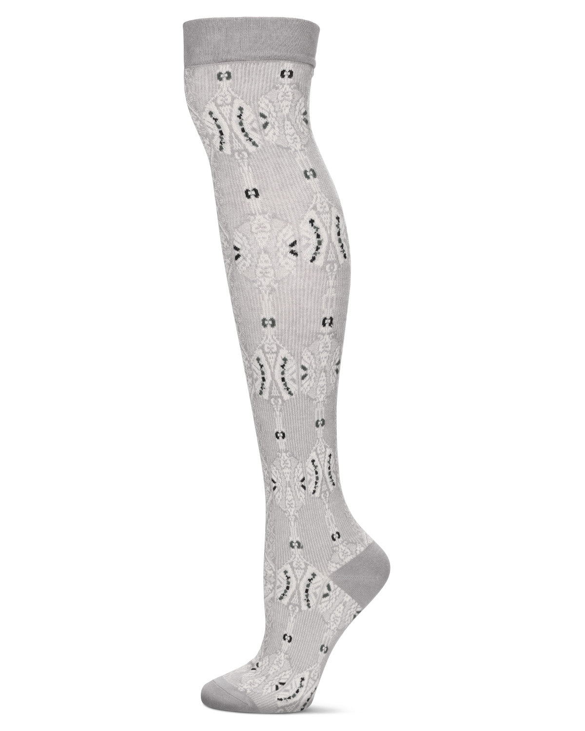 Women's Triple Class Over The Knee Cotton Blend Warm Sock : Color: Gray