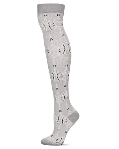 Women's Triple Class Over The Knee Cotton Blend Warm Sock : Color: Gray